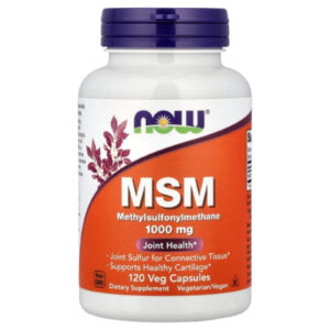 MSM Metilsulfonilmetano Now Foods 1000 mg Salud Articular 120 cap