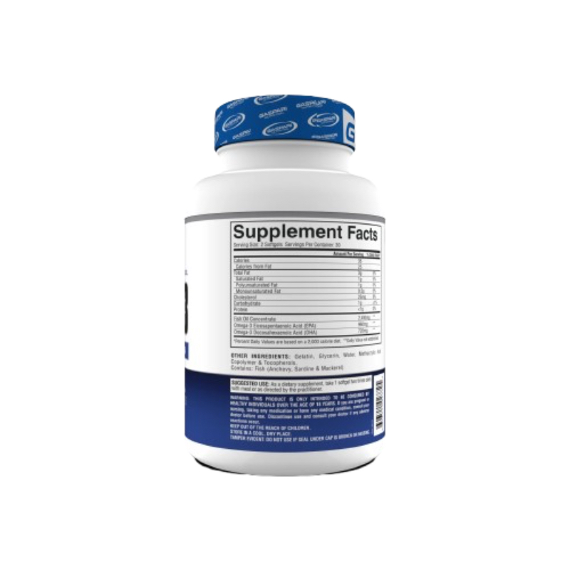 Omega 3 Gaspari Nutrition 2400 mg DHA 720 EPA 960 60 softgels - Imagen 2