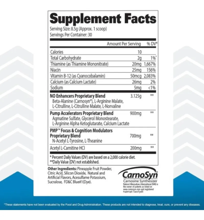 Pre Entreno PMP Sin Creatina Sin Cafeína Gat Sport 30 Serv - Imagen 3