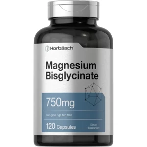 Bisglicinato de Magnesio 750 mg Relajación descanso bienestar muscular Horbäach 120 cap