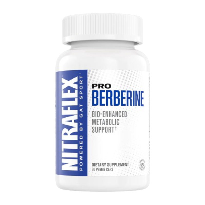 Berberina Nitraflex Pro Berberine Control glucémico Resistencia a la insulina Pérdida de grasa Gat Sport 60 Cap
