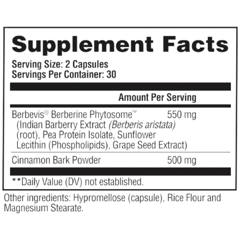 Berberina Nitraflex Pro Berberine Control glucémico Resistencia a la insulina Pérdida de grasa Gat Sport 60 Cap - Imagen 4