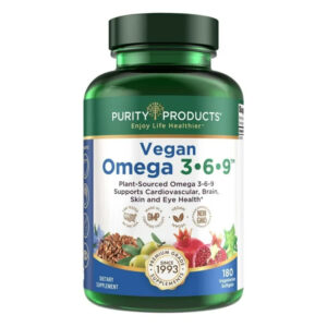 Omega 3 6 9 Purity Products Fórmula vegana 180 softgels