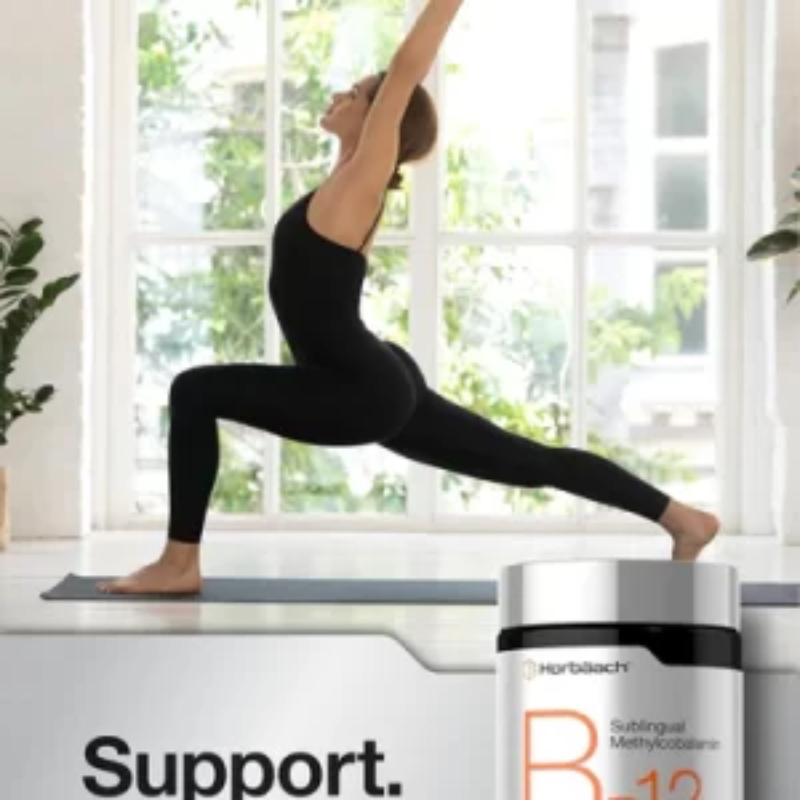 Vitamina B12 5000 mcg Energía Metabolismo Sistema Nervioso Glóbulos Rojos Cerebro Horbäach 120 tab - Imagen 7