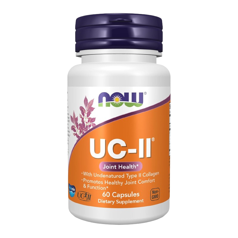 UC-II Joint Health Colágeno Tipo II suplemento Para Articulaciones Cartílago Rodillas NOW Foods 60 Cap