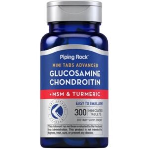 Glucosamina Condroitina Msm 1650 Mg Premium 10 En Uno 300 Tab Piping Rock